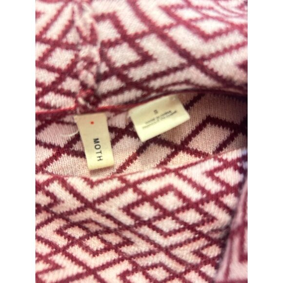 Anthropologie Moth Galena Cowl Neck Sweater Tunic Alpaca Blend Small - Picture 6 of 7